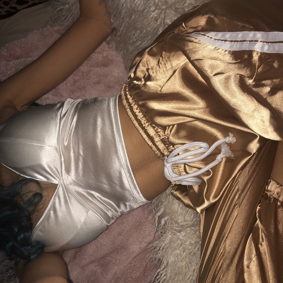 Pants - gold drawstring adjustable joggers